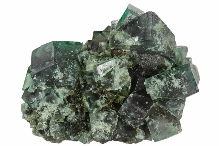 Fluorescent, Green, Fluorite Crystal Cluster - Rogerley Mine #106106